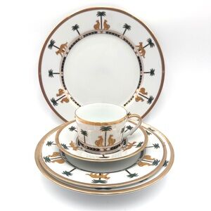 Christian Dior 5-Piece Casablanca" pattern  place setting